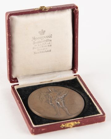 Lot #3066 Antwerp 1920 Olympics Silver Winner's Medal - Image 4
