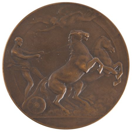 Lot #3136 Antwerp 1920 Olympics Bronze Participation Medal - Image 1
