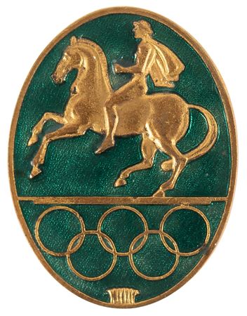 Lot #3228 Stockholm 1956 Summer Olympics Official's Badge - Image 1