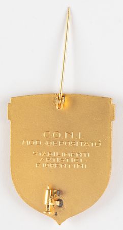 Lot #3224 Cortina 1956 Winter Olympics NOC Badge - Image 2