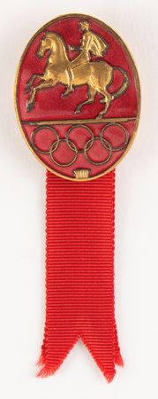 Lot #3229 Stockholm 1956 Summer Olympics Competitor's Badge - Image 1