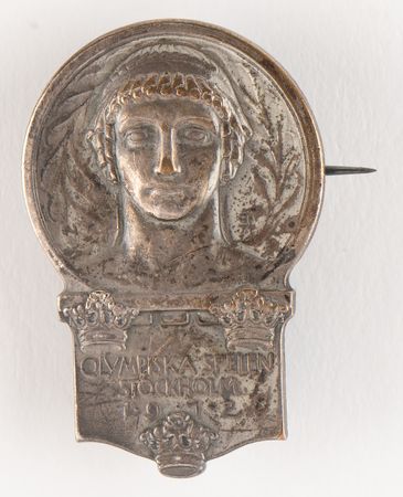 Lot #3247 Stockholm 1912 Olympics Competitor's Badge - Image 1