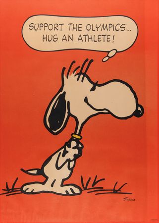 Lot #3264 Peanuts: Snoopy 'Hug an Athlete'