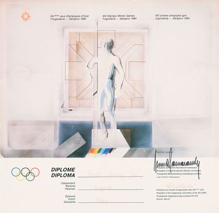 Lot #3100 Sarajevo 1984 Winter Olympics Bronze Winner's Medal for Ice Hockey - Image 7