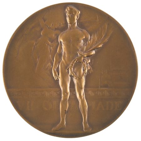 Lot #3067 Antwerp 1920 Olympics Bronze Winner's Medal - Image 1