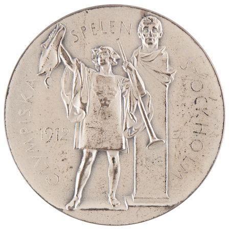Lot #3063 Stockholm 1912 Olympics Silver Winner's Medal - Image 2