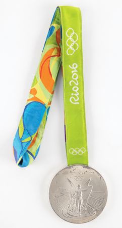 Lot #3117 Rio 2016 Summer Olympics Silver Winner's Medal for Women's Judo - Image 1