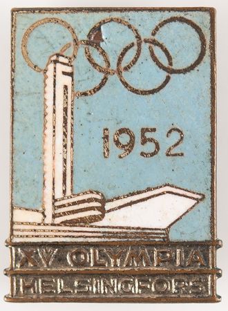 Lot #3250 Helsinki 1952 Summer Olympics Participation Pin - Image 1