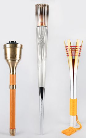 Lot #3013 Olympic Torch Collection (3): Los Angeles 1984, Nagano 1998, and Salt Lake City 2002 - Image 1