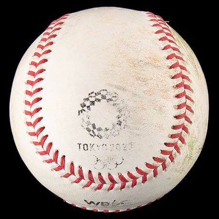 Lot #3368 Tokyo 2020 Summer Olympics Game-Used Baseball - Image 1
