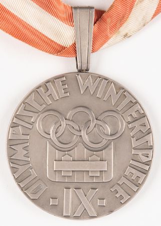 Lot #3087 Innsbruck 1976 Winter Olympics Silver Winner's Medal for Ice Hockey - Image 3