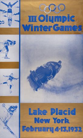 Lot #3261 Lake Placid 1932 Winter Olympics Poster