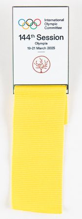 Lot #3243 144th IOC Session Badge, Olympia, Greece, 2025 - Image 1