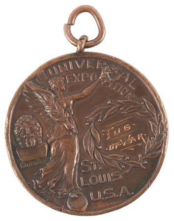 Lot #3052 St. Louis 1904 Olympics Bronze Winner's Medal for Tug of War - Image 2
