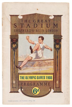 Lot #3273 London 1908 Olympics Daily Program: July 24th Marathon - Image 1