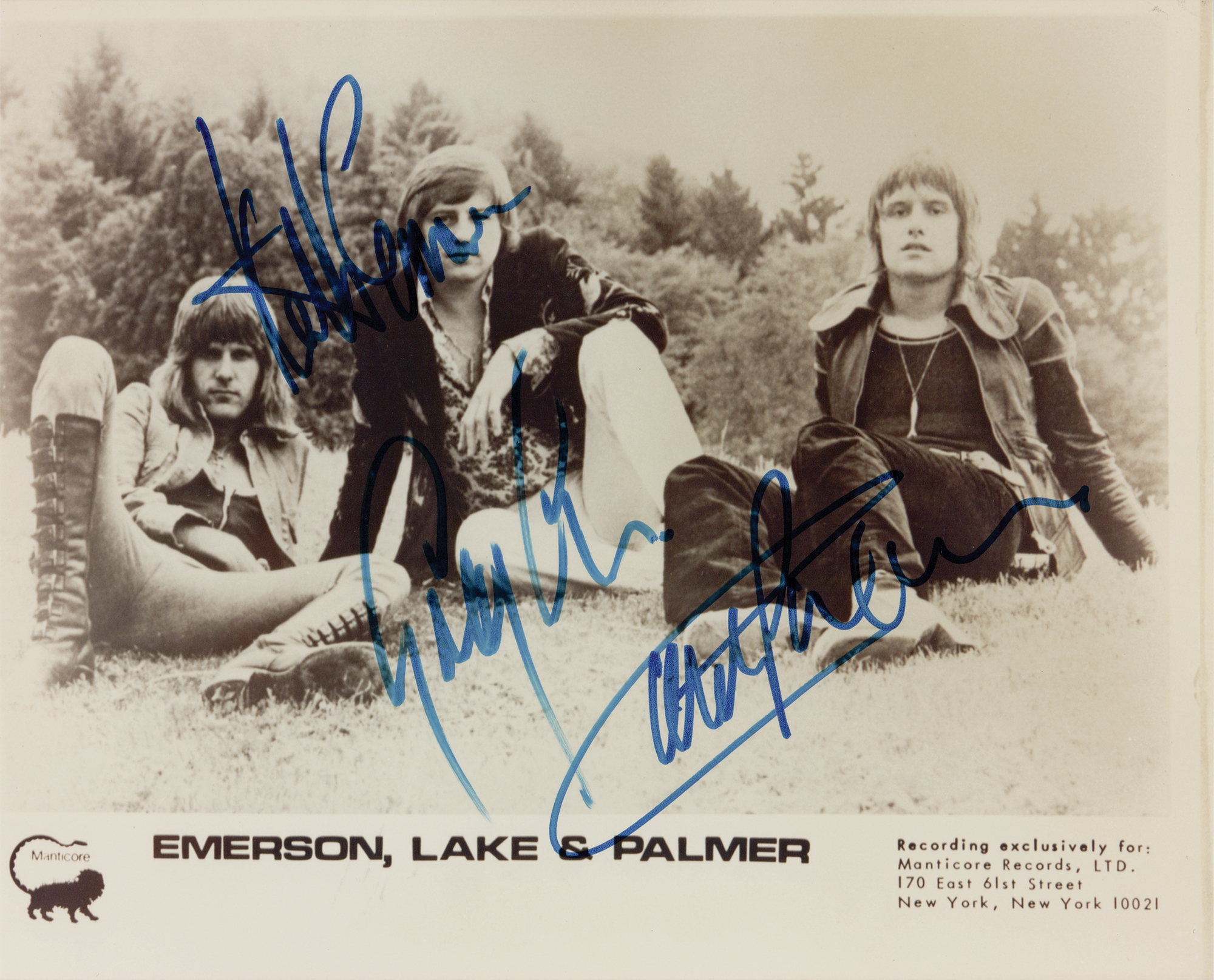 Emerson, Lake, and Palmer Signed Photograph | RR Auction