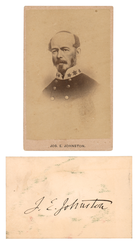 Lot 254 Joseph E. Johnston Signature