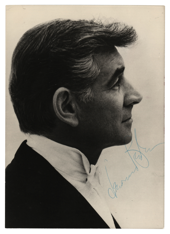 Lot 724 Leonard Bernstein Signed Photograph