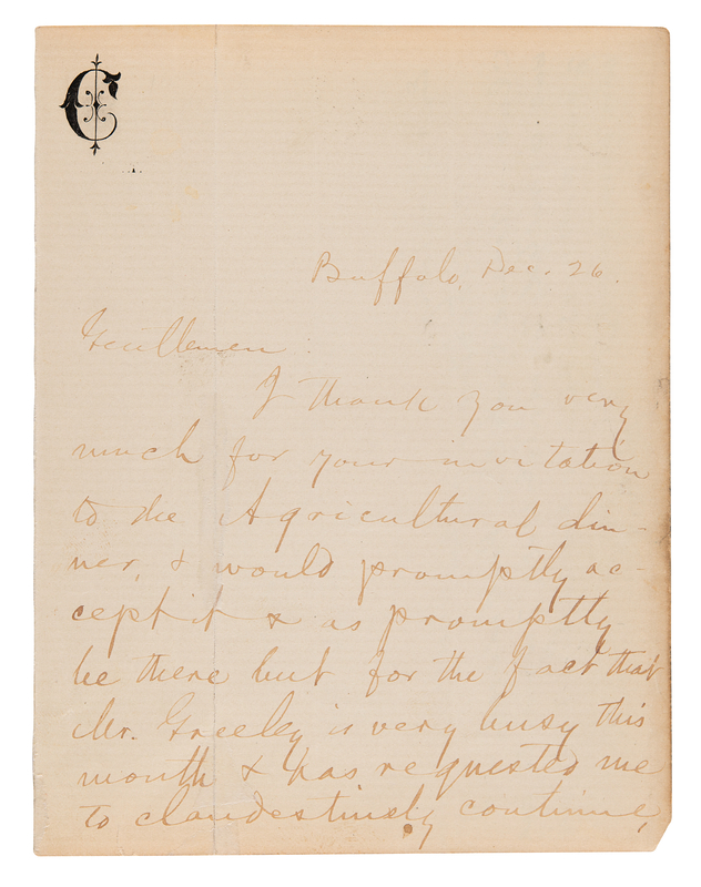 Lot 579 Samuel L. Clemens Autograph Letter Signed as 
