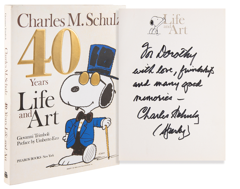 Lot 547 Charles Schulz Signed Book - 40 Years Life and Art