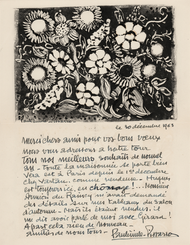 Lot 332 Paul-Emile Pissarro Autograph Letter Signed Twice