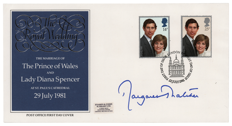 Lot 223 Margaret Thatcher Signed First Day Cover