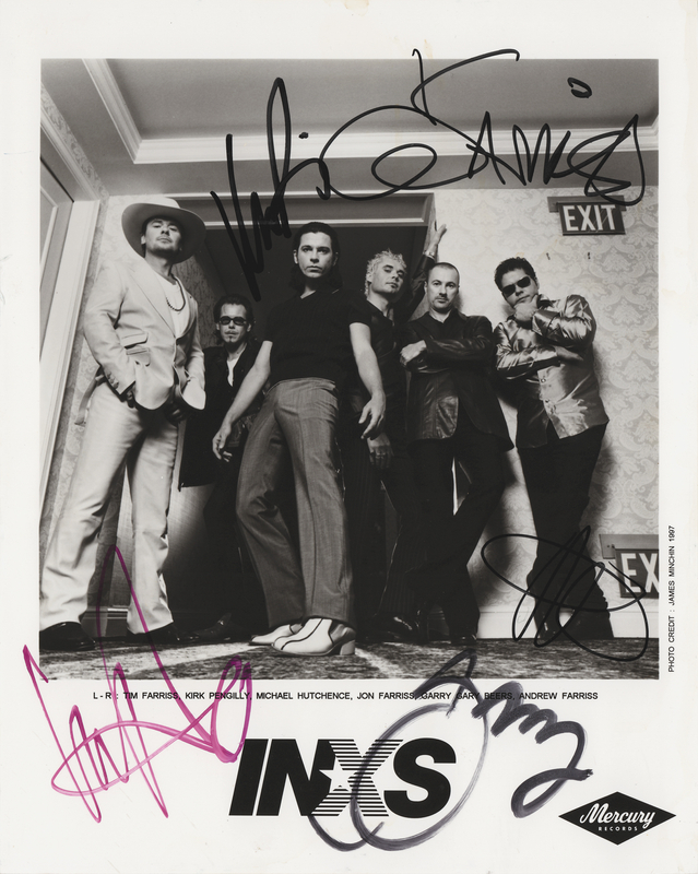 Lot 764 INXS Signed Photograph