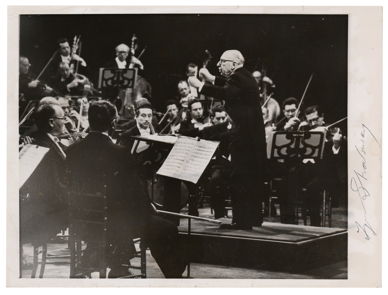 Lot 734 Igor Stravinsky Signed Photograph