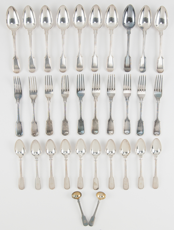 Lot 583 Charles Dickens's Personally-Owned Silverware Set from Gad's Hill Place