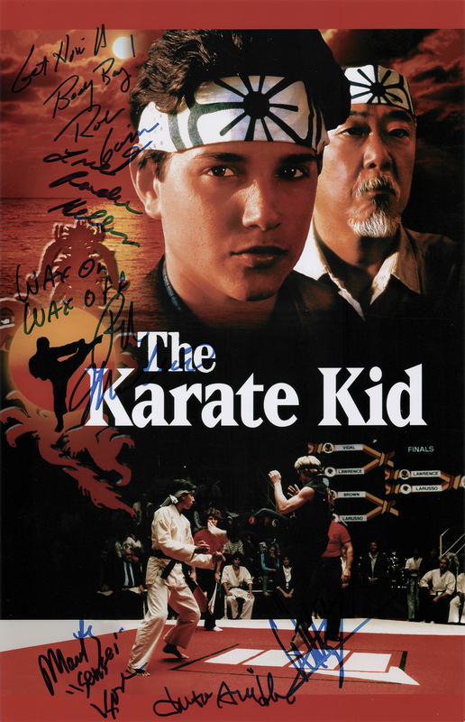 Lot 862 Karate Kid Multi-Signed (6) Oversized Photograph