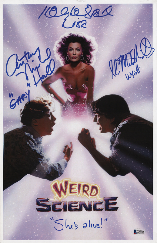 Lot 904 Weird Science Signed Oversized Photograph