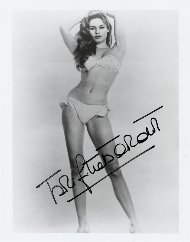 Lot 810 Brigitte Bardot Signed Photograph