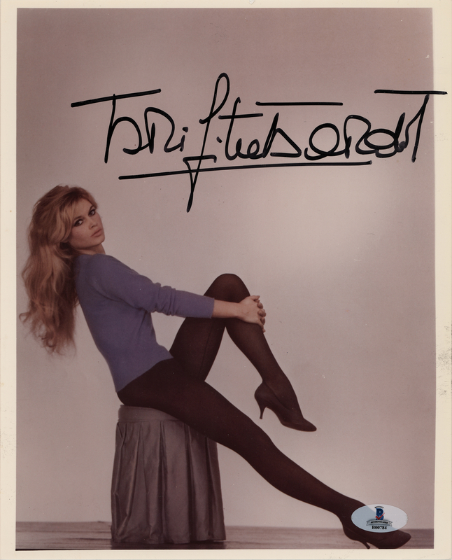 Lot 811 Brigitte Bardot Signed Photograph
