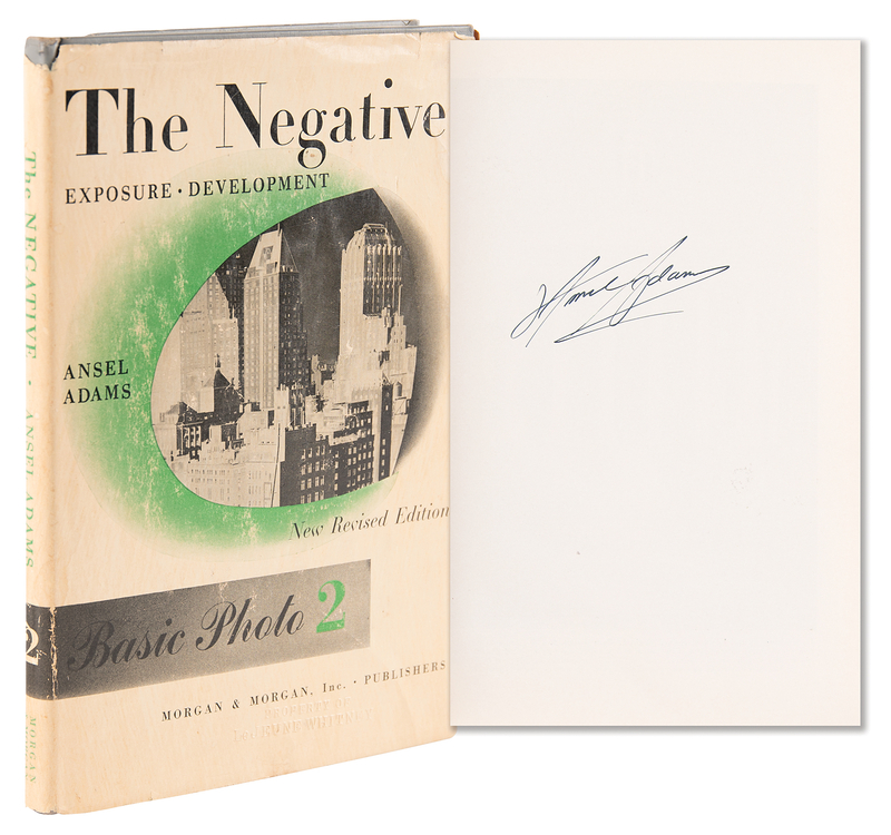Lot 318 Ansel Adams Signed Book - The Negative