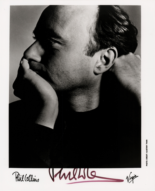 Lot 754 Phil Collins Signed Photograph