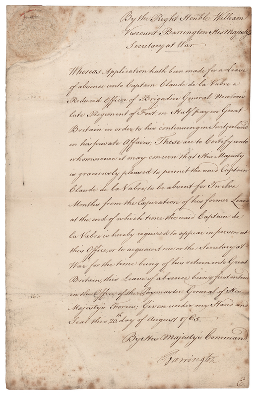 Lot 154 William Barrington Document Signed