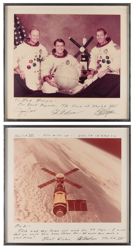 Lot 307 Skylab 4 Oversized Signed Photograph
