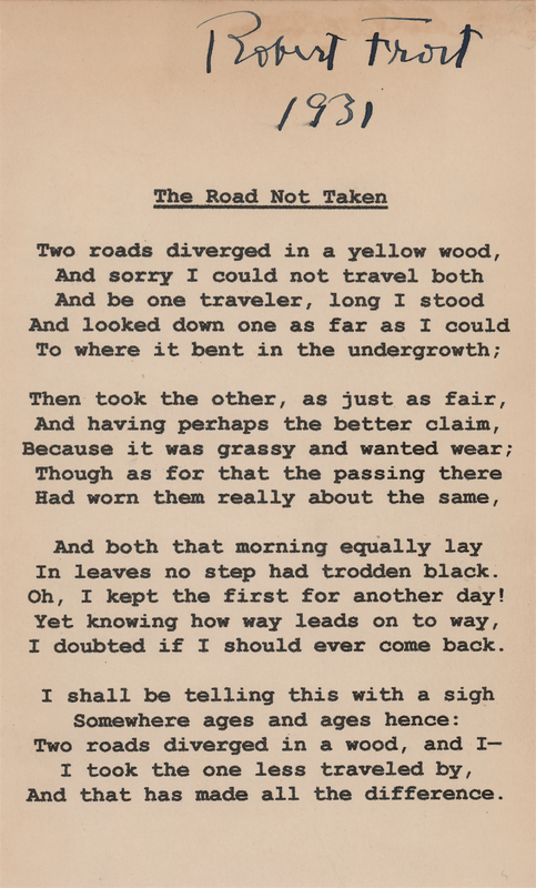 Lot 656 Robert Frost Signature