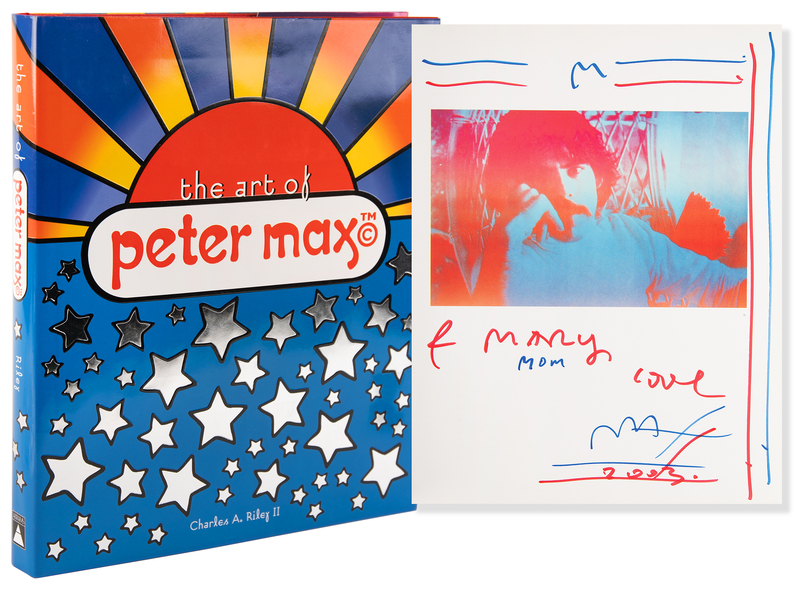 Lot 329 Peter Max Signed Book - The Art of Peter Max