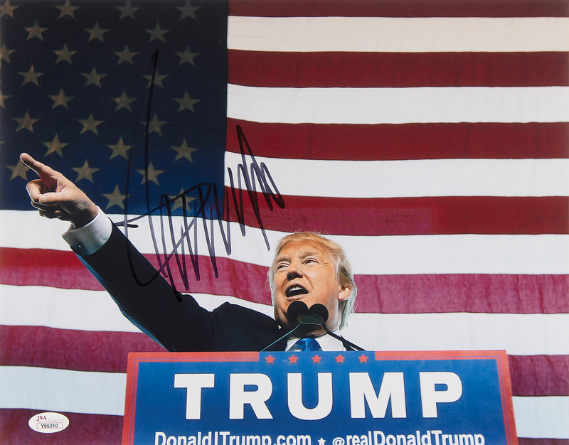 Lot 107 Donald Trump Oversized Signed Photograph