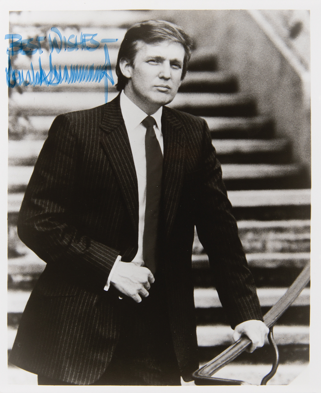 Lot 106 Donald Trump Signed Photograph