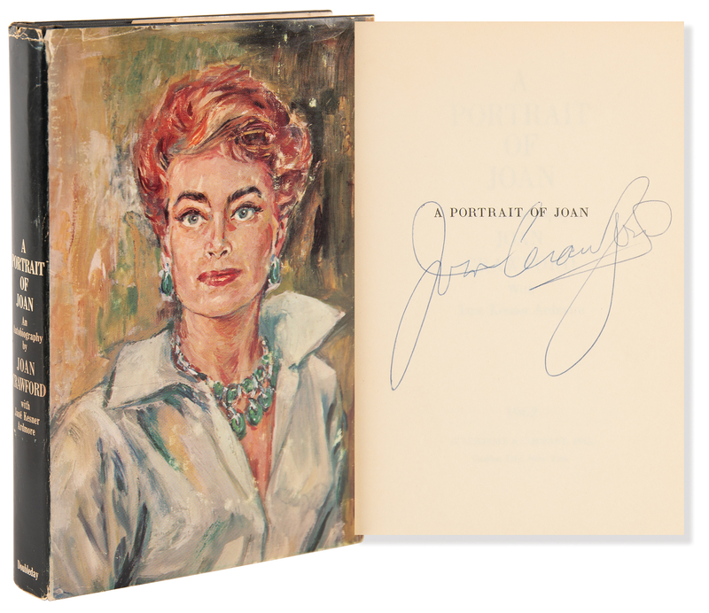 Lot 826 Joan Crawford Signed Book - A Portrait of Joan