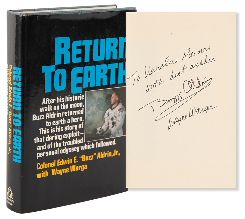 Lot 295 Buzz Aldrin Signed Book - Return to Earth
