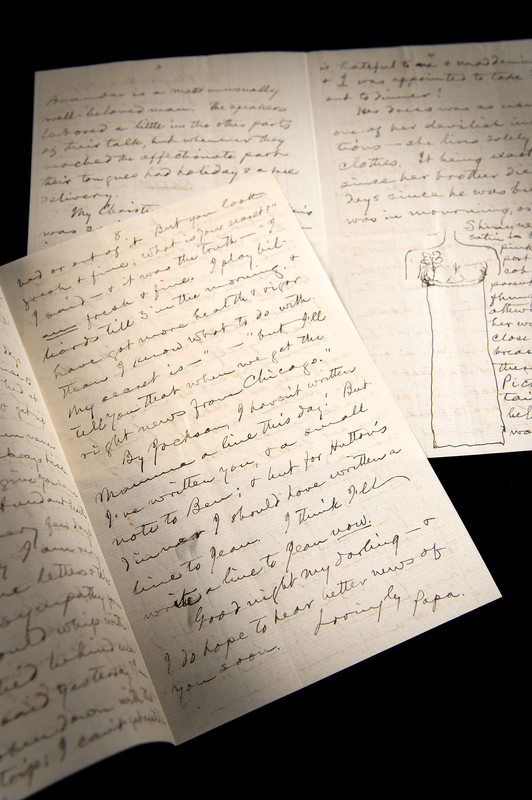 Lot 577 Samuel L. Clemens Autograph Letter Signed with Sketch, Criticizing Mrs. Thomas Bailey Aldrich: 