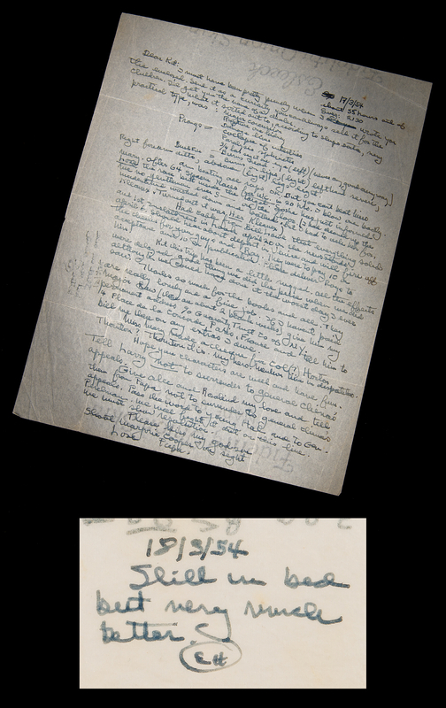 Lot 590 Ernest Hemingway Autograph Letter Signed on Injuries Sustained in African Plane Crashes: 