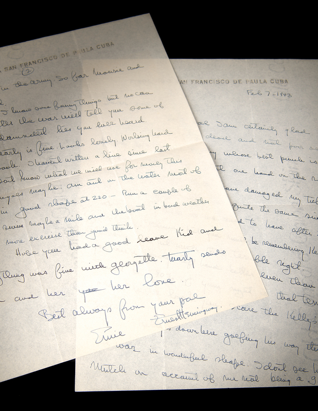 Lot 591 Ernest Hemingway Autograph Letter Signed on Writing?