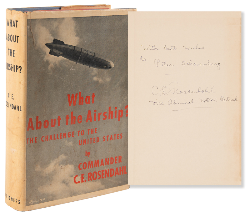 Lot 283 Hindenburg: Charles E. Rosendahl Signed Book - What About the Airship?