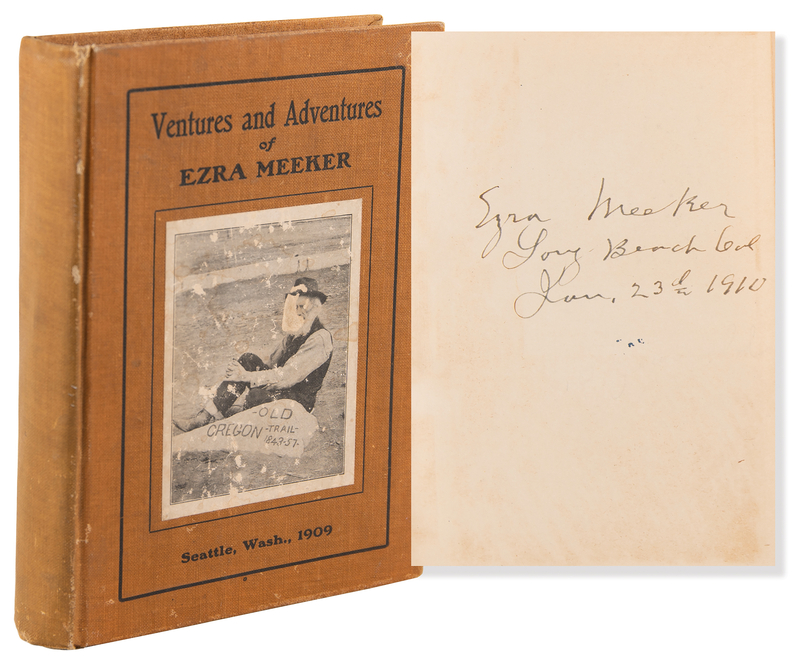 Lot 197 Ezra Meeker Signed Book - Ventures and Adventures