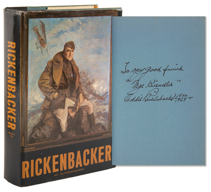 Lot 273 Eddie Rickenbacker Signed Book - Rickenbacker: An Autobiography