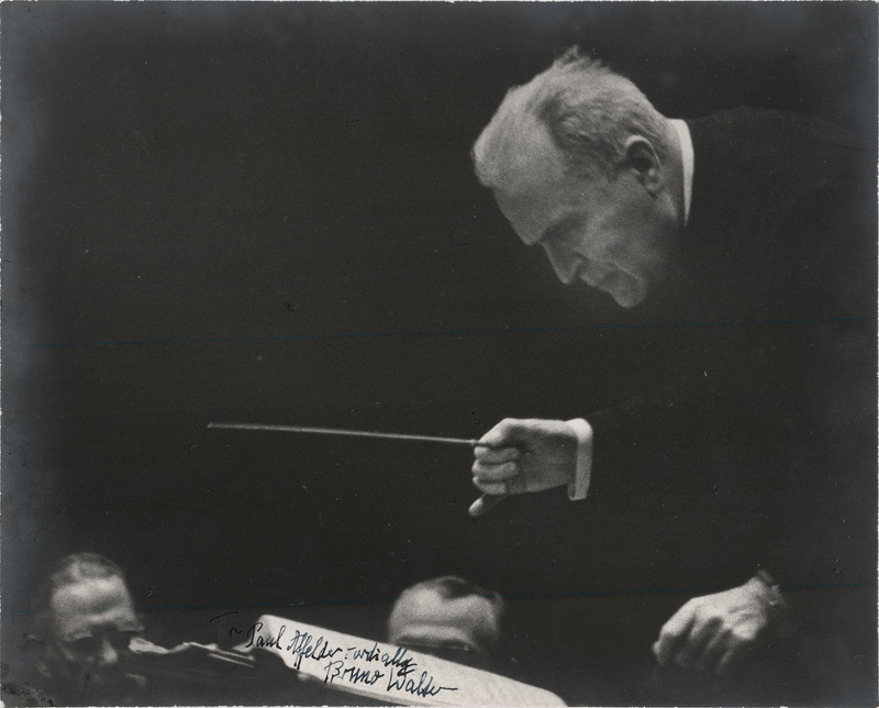 Lot 736 Bruno Walter Signed Photograph